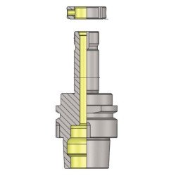 HSK-E50 WA Ø 1-1/4'' x 126 Precision Grinding Wheel Arbor For WIDMA Tool & Cutter Grinding Machine