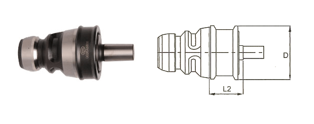 QCDCA3 B12 Quick Change Drill Chuck Adapter suitable for keyless Drill Chucks