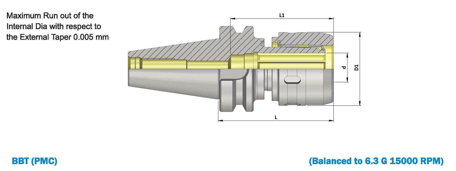 BBT50 Power Milling Chuck