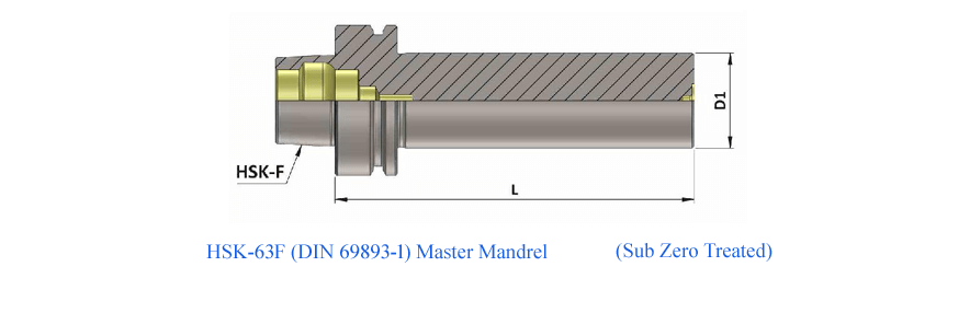 HSK 63F MASTER MANDREL DIA40 300