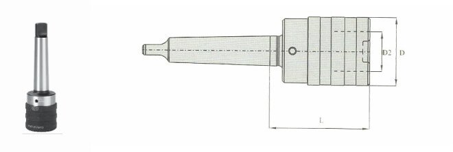 MT5B WFLK3 Morse taper Quick Change Tapping Attachment